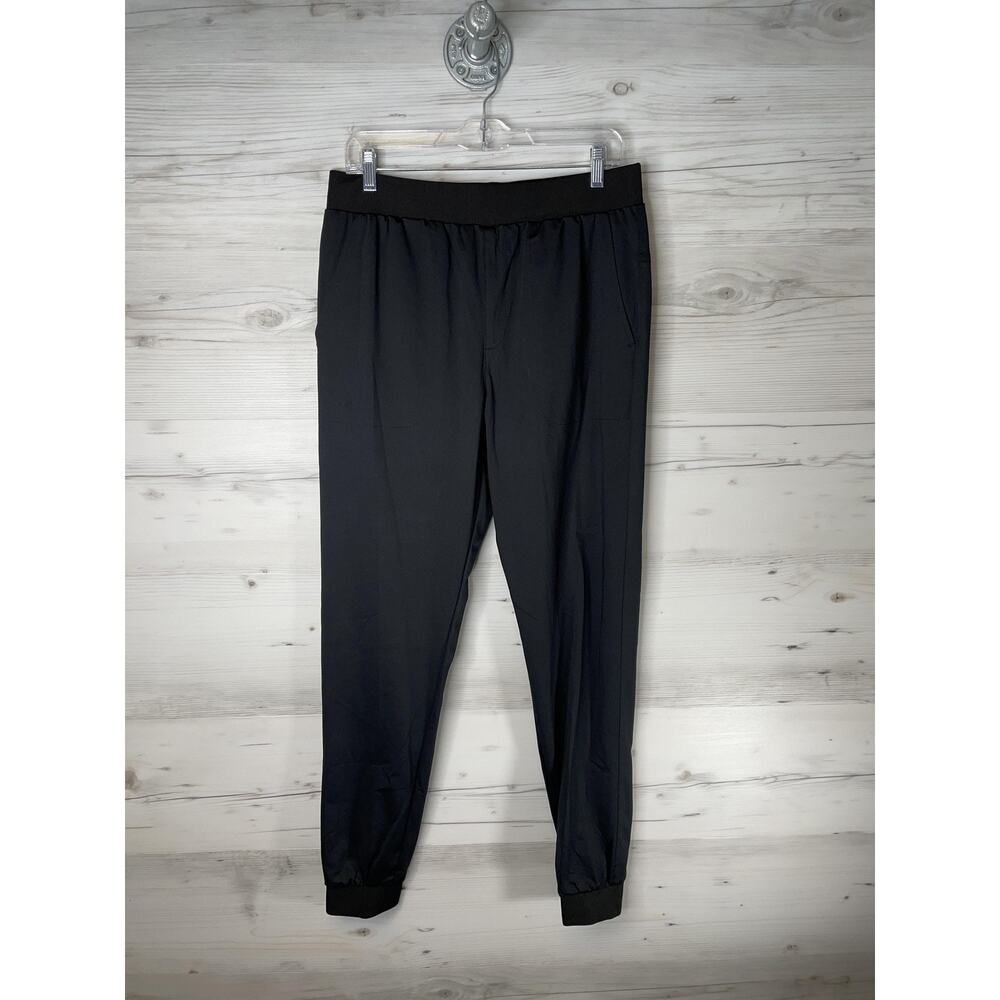 New Balance Pants Womens‎ Large Black Joggers Elastic Waist Zip Pocket Athletic
